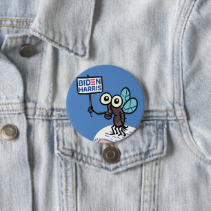 Funny Biden Harris Fly 2020 Presidential Election 3 Inch Round Button