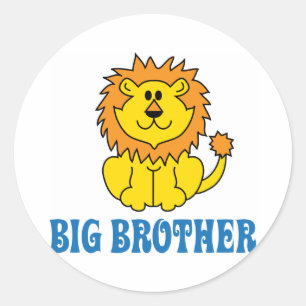 Funny Big Brother Classic Round Sticker