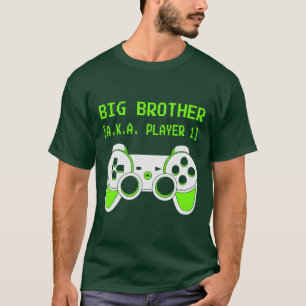 funny big Brother gamer word art  T-Shirt