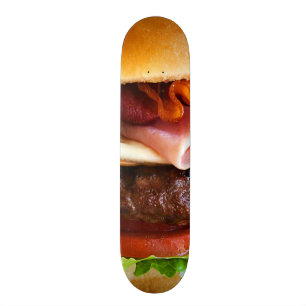 Funny big burger skateboard