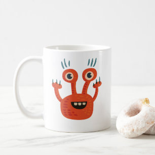Funny Big Eyed Smiling Cute Monster Coffee Mug