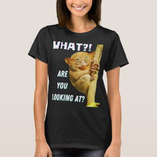 Funny Big Eyed Tarsier What Are You Looking At T-Shirt