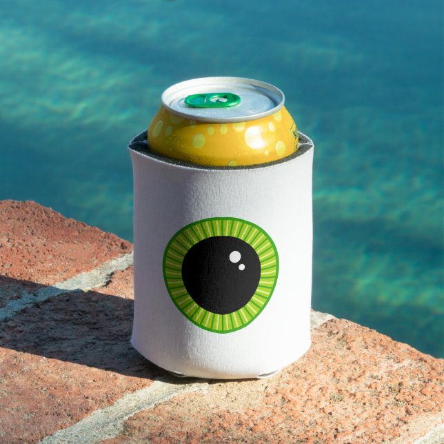 Funny Big Green Eyeball Can Cooler (In Situ Pool)