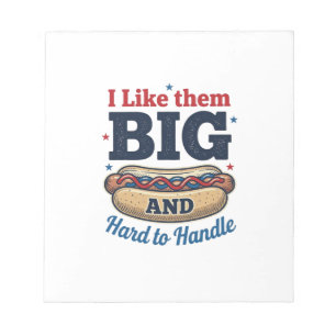 Funny Big Hot Dog Vintage T-Shirt Design_1 Notepad