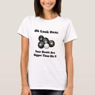 Funny Big Lawn Bowls, T-Shirt