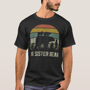 Funny Big Sister Bear Shirts, Five Kid Cubs Sis Si T-Shirt