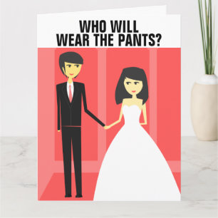 FUNNY BIG WEDDING GREETING CARD