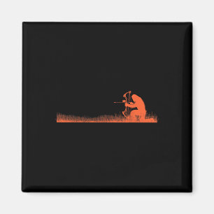 Funny Bigfoot Archery Bow Hunter Sasquatch Bow Hun Magnet