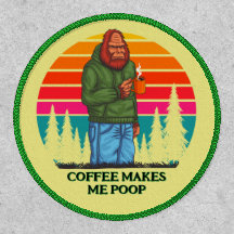 Funny Bigfoot Coffee Makes Me Poop Backpack Hat