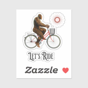 Funny Bigfoot Cycling Adventure Retro