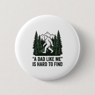 Funny Bigfoot Dad Vintage Forest Shirt Design_1 2 Inch Round Button