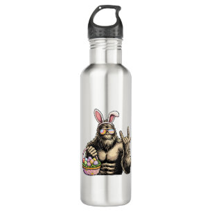 Funny Bigfoot Easter Egg Rock Sasquatch Easter Day 710 Ml Water Bottle