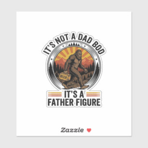 Funny Bigfoot Father Figure Beer Vintage T-Shirt D