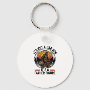Funny Bigfoot Father Figure Beer Vintage T-Shirt D Keychain