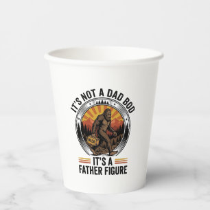 Funny Bigfoot Father Figure Beer Vintage T-Shirt D Paper Cups