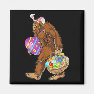 Funny Bigfoot Hunting Easter Eggs  Magnet