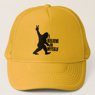 Funny Bigfoot-I Believe in Myself  Trucker Hat