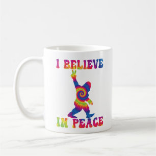 Funny Bigfoot I Believe In Peace Coffee Mug