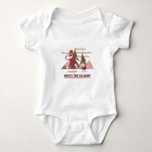 Funny Bigfoot Mom Baby Bodysuit
