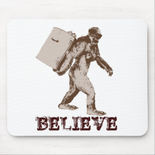 Funny Bigfoot Mouse Pad
