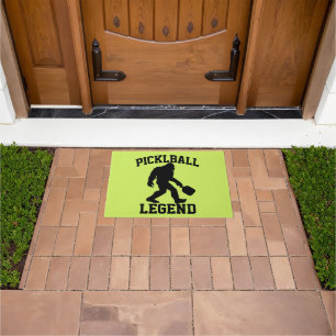 Funny Bigfoot Pickleball Legend Doormat
