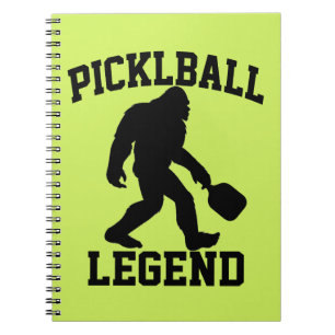 Funny Bigfoot Pickleball Legend  Notebook