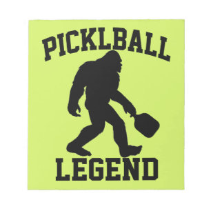 Funny Bigfoot Pickleball Legend Notepad
