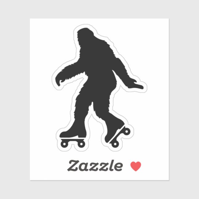 Funny Bigfoot Roller Skating  (Sheet)