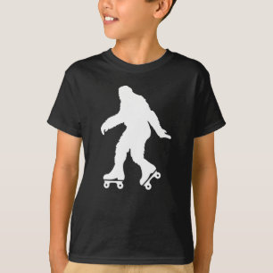 Funny Bigfoot Roller Skating  T-Shirt
