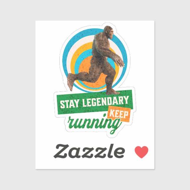 Funny Bigfoot Running Motivation (Sheet)