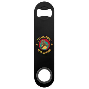 Funny Bigfoot Running Motivation Bar Key