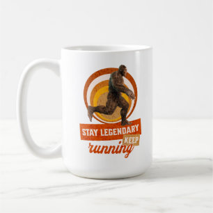 Funny Bigfoot Running Motivation Coffee Mug