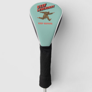 Funny Bigfoot Running Motivation Golf Head Cover