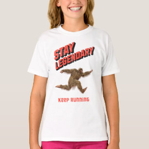 Funny Bigfoot Running Motivation T-Shirt