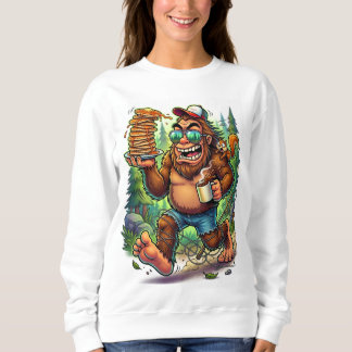 Funny Bigfoot Sasquatch Camping Sweatshirt