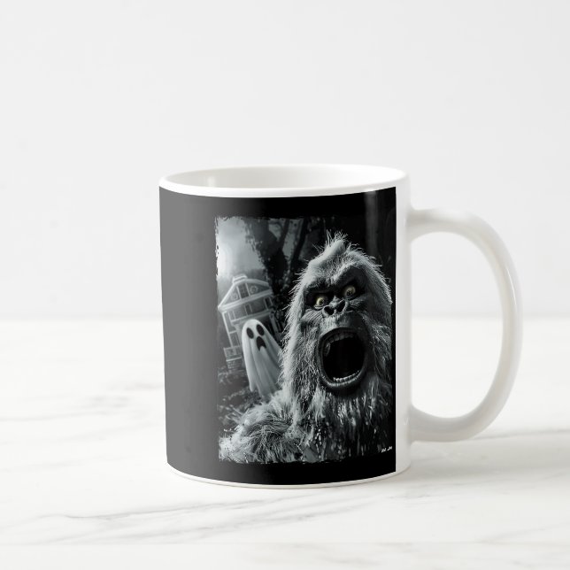 Funny Bigfoot Sasquatch Halloween  Coffee Mug (Right)