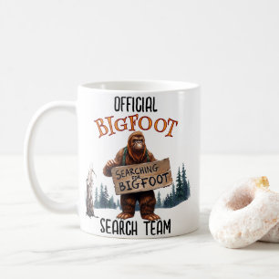 Funny Bigfoot Sasquatch In The Woods Coffee Mug
