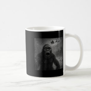 Funny Bigfoot Sasquatch Selfie Santa Claus Xmas Ch Coffee Mug