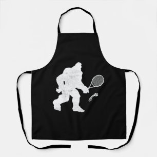 Funny Bigfoot Sasquatch Tennis sports T-Shirt Apron