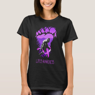 funny bigfoot supports lupus awareness T-Shirt