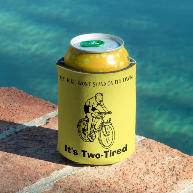 FUNNY! Bike Can't Stand - Two-Tired Can Cooler (In Situ Pool)
