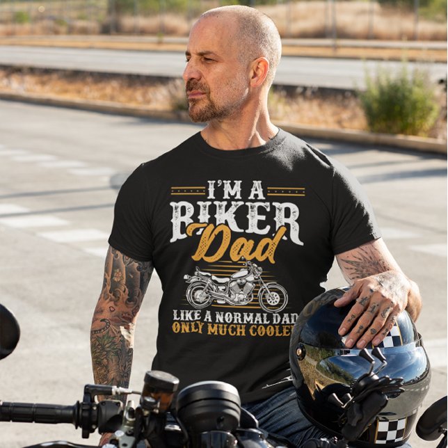 Funny Biker Dad Saying Motorcycle Father's Day T-Shirt (Creator Uploaded)
