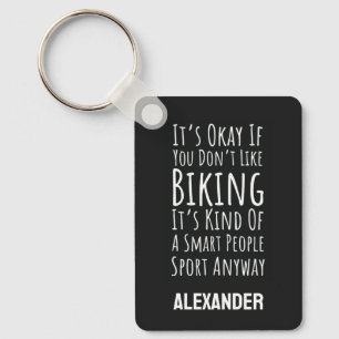 Funny Biking Keychain