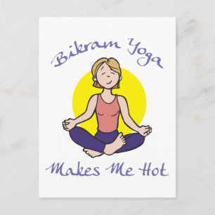 Funny Bikram Yoga Gift Postcard