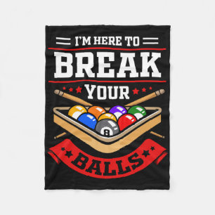 Funny Billiard Outfit For Pool Billiard Player  Fleece Blanket