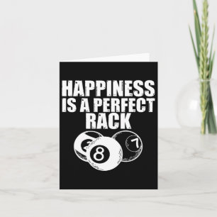 Funny Billiard Pool Game Night Happiness Is A Perf Card
