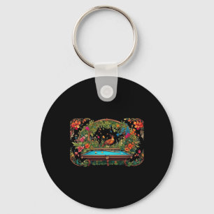 Funny Billiards Art Billiards Playing Pool Players Keychain
