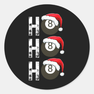 Funny Billiards Billiard For Pool Players League Classic Round Sticker