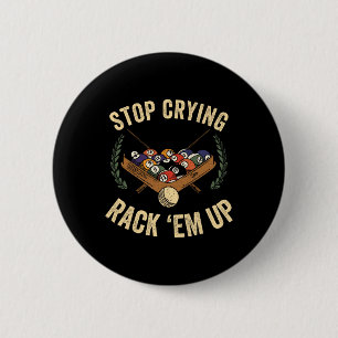 Funny Billiards Clothing Pool Players Apparel Snoo 2 Inch Round Button