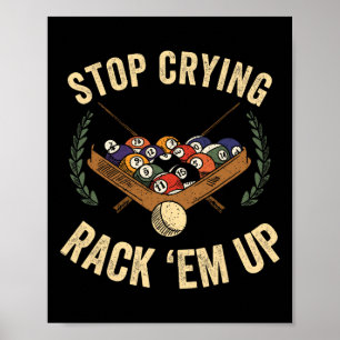 Funny Billiards Clothing Pool Players Apparel Snoo Poster